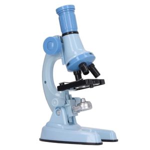 Microscope Jouet Pour Enfants Sur Fond Bleu Clair, Copie Exacte D'un  Microscope Professionnel Avec