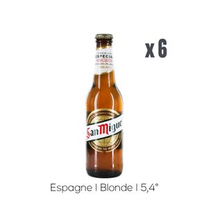 BIERE Pack Bières San Miguel - 6x33cl - 5,4%