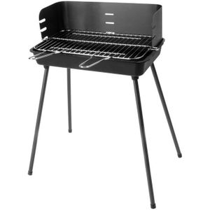 BARBECUE TIKAL Barbecue à charbon -Cuve en fonte française - 61,5x39x77cm