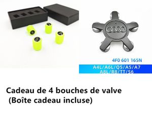 4pcs 60mm AUDI Noir Logo Caches Moyeu Centre Roue Enjoliveur ref4B0601170