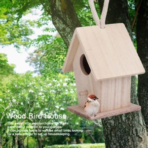 Maison D'Oiseau en Bois Maison D'Oiseau à la Main à Partir de FenêTre  Respectueuse de L'Environnement - Cdiscount Animalerie