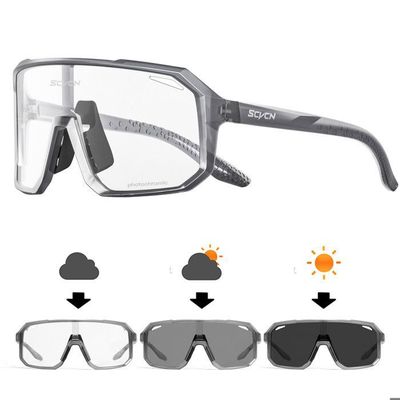 Lunettes De Cyclisme Photochromiques Suertree – Verres UV400, Protection Anti-éblouissement, Légères, étui De Qualité, Pour VTT, Running, Ski, Golf, Moto Et Plein Air – Homme/femme