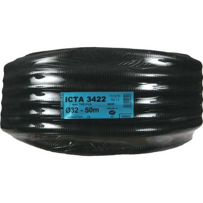 Gaine annelée électrique avec fil tire-aiguille - ICTA 3422 Ø32
