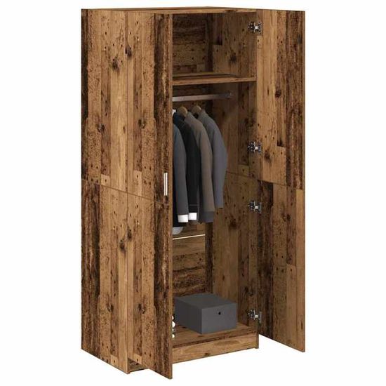 Garde Robe Chêne Sonoma 80x50x200 Cm Bois D Ingénierie - Achat & Prix