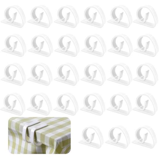 30 Pinces à Nappe Inox - Plus Jamais Ta Nappe Qui Glisse !