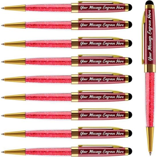 Stylo Luxe Noir à Tête Diamant Crystal - Ref_S021 - Fashion Girl - Neuf Étiqueté