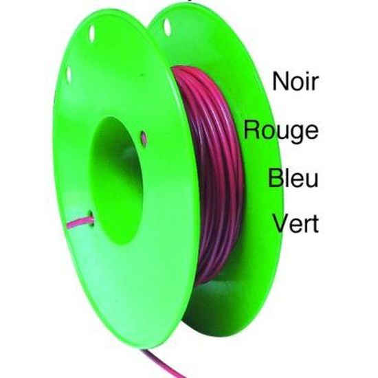 Bobine de fil électrique mono conducteur 25 mètres - Cdiscount Jardin
