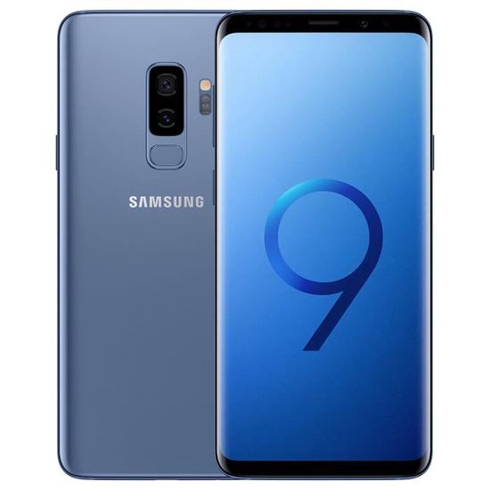 6.2'' Bleu Samsung Galaxy S9 Plus S9+ G965U 6GB+64GB  Débloqué Smartphone