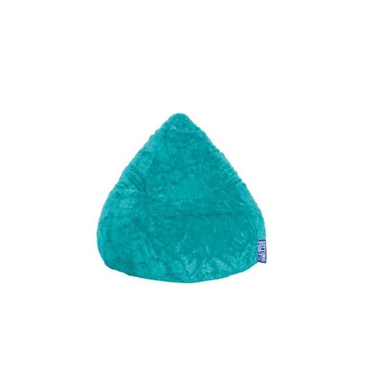 BeanBag - FLUFFY L - Turquoise - Dimensions 90x70cm - 100% Polyester - Fabriqué en Allemagne