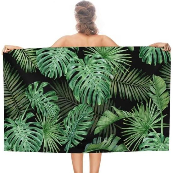 Aozhiswe Serviette De Plage Microfibre Lune Serviette Plage Anti