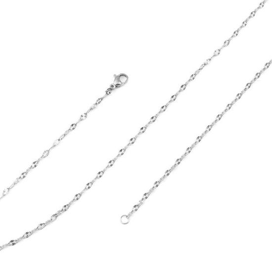 Chaîne De Cou En Argent 925 - Longueur 47 Cm, Occasion (Réf. 192)