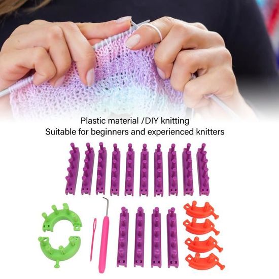 Métier à Tisser Rond Fleur - Kit Tricot Pour écharpes, Chapeaux, Châles - Enfants Et Adultes Débutants - 9