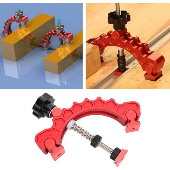 Pinces Serrage T-track Pinces De Serrage Pour Rail En T - 2 Pièces Alliage Aluminium M8 - Pour Travail Du Bois Et CNC - Dégagement Rapide Etau De Table