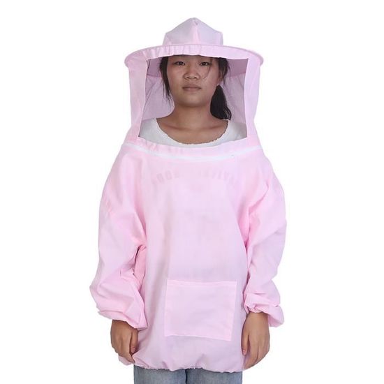 Veste D'Apiculture - Protection Anti-Abeilles, Voile Intégré, Blanc - Débutant Ou Pro