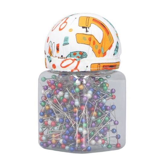 Lot De 250 épingles à Coudre à Tête En Verre Coloré - 38 Mm De Longueur, Tête 3 Mm, 7 Couleurs, Pour Couture, Broderie, Décoration - 10
