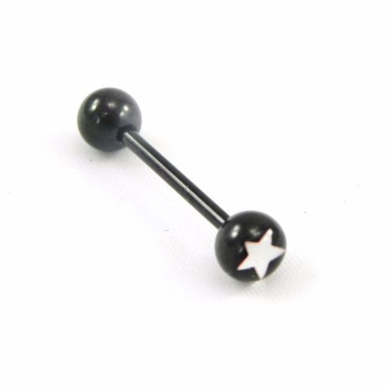 Piercing de téton en or jaune : barre droite et brillants