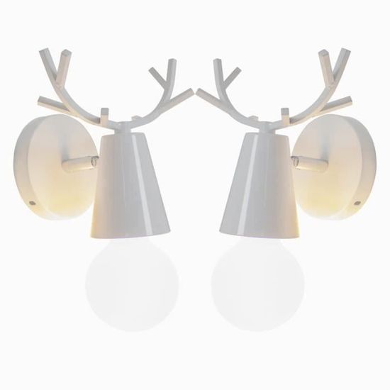 Décoration Murale Métal Motif Cerf Forêt - Dimensions 43x30 Cm - Noir, En Fer - Pour Intérieur/extérieur (mur, Clôture, Jardin) - Fixation Facile