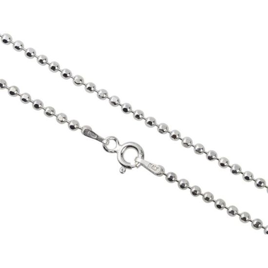 Bracelet Homme Femme Argent Fin Sterling 925 Rhodié - Chaîne Figaro Plate 4.4 Mm - Longueur: 19