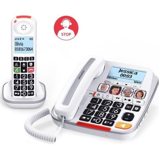 Téléphone fixe Xtra Swissvoice 3355 combo