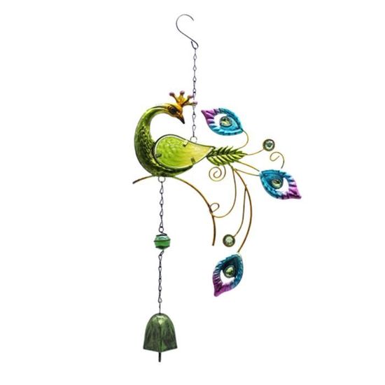 Carillon Éolien Chinois Feng Shui à Nœud Avec Pompons - Cloche Suspendue En Cuivre Pour Décoration Maison, Voiture Et Porte