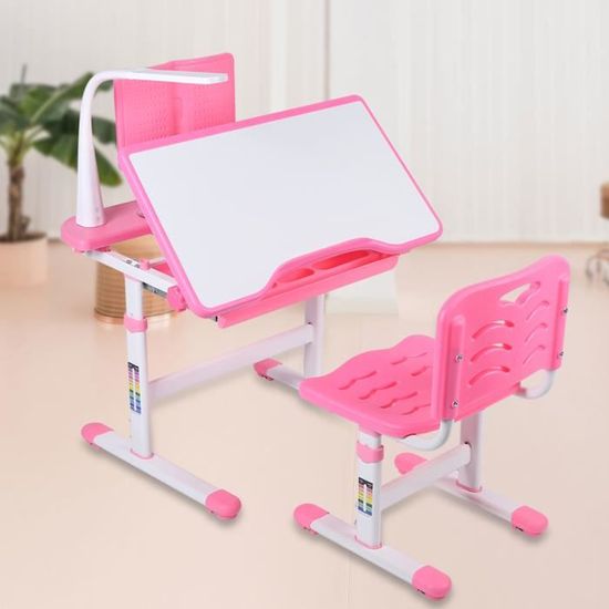Bureau et chaise pour enfant FLASIDU avec support de lecture casier