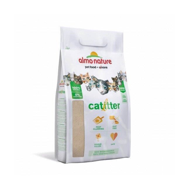 Litière végétale CatLitter Almo Nature pour chat Sac 4,54 kg
