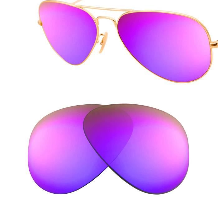 Lunettes De Soleil Z8SSU Replacement Sunglass Lenses for Ray-Ban Aviator RB3025 62mm Eyewear Accessories-Multi colors