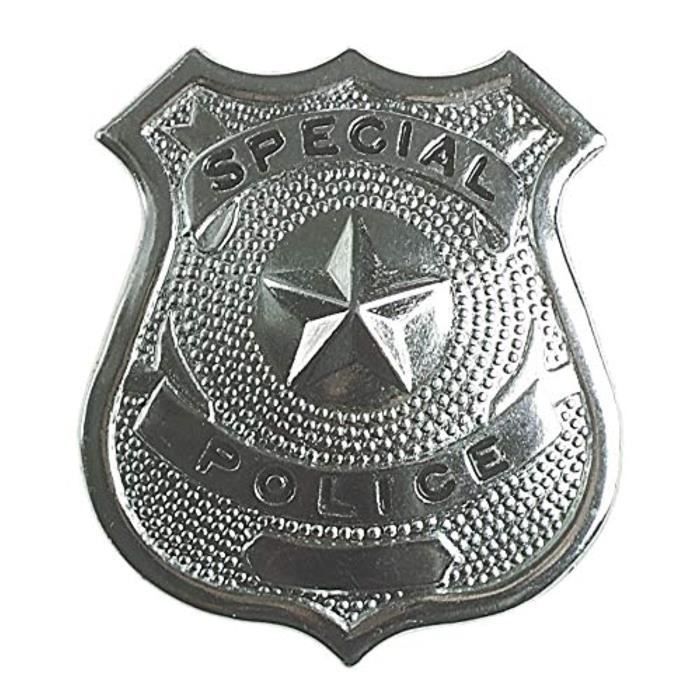 Docteur MYIVU Insigne de police 332A, argent, taille standard