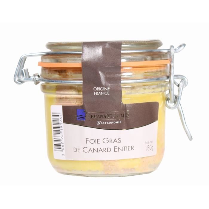 Foie gras de canard entier du Sud-Ouest IGP CDM 180g