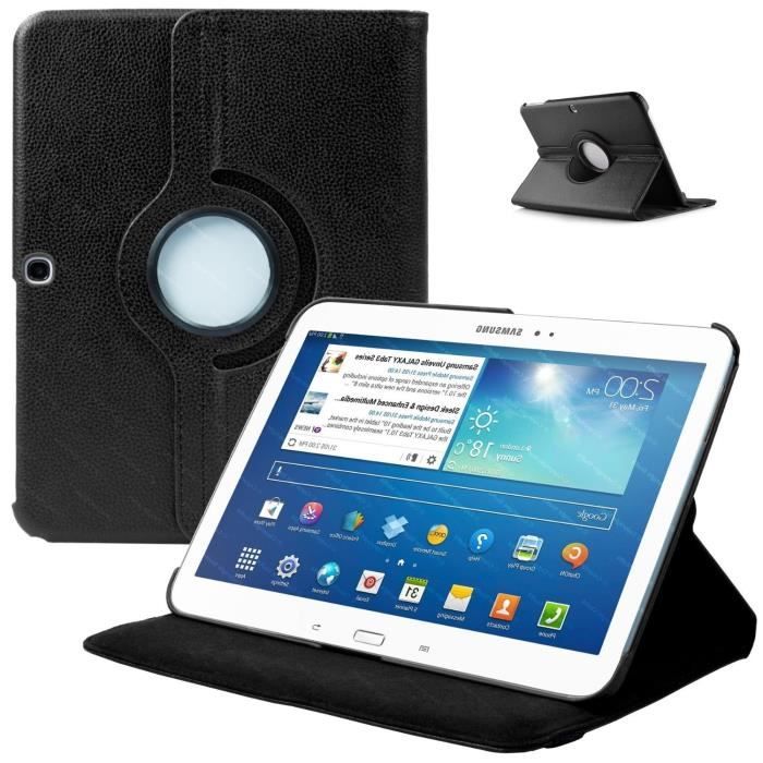 HOUSSE COQUE ETUI NOIR SAMSUNG GALAXY TAB 4 10.1