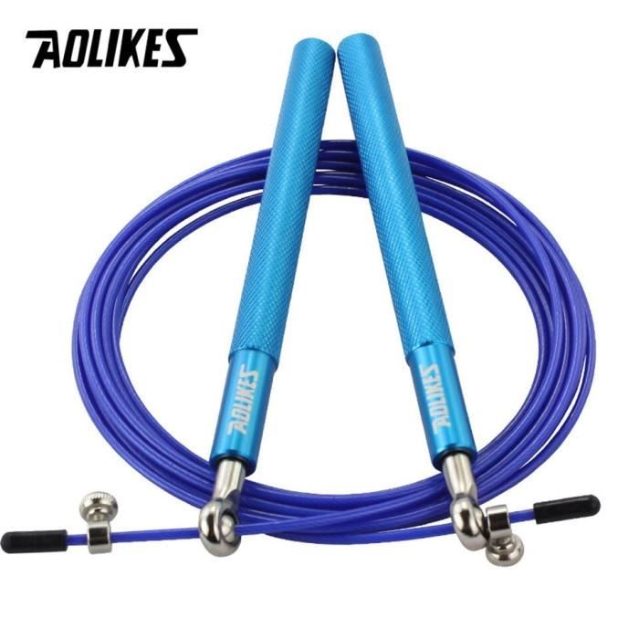 Accessoires Fitness-Musculation,Crossfit vitesse corde à sauter corde à sauter professionnelle pour MMA boxe Fitness-Type Blue #C