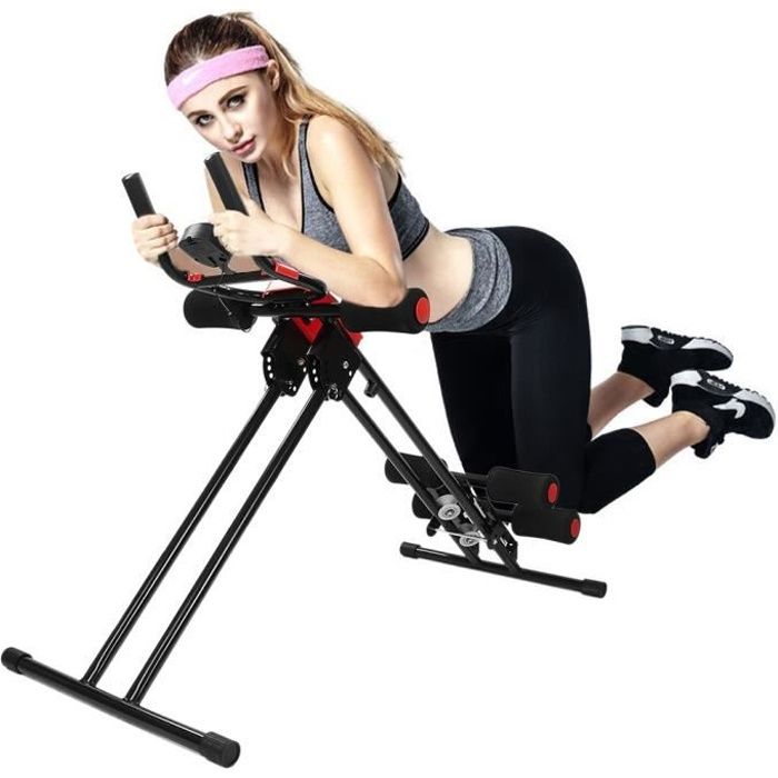 Appareil de Fitness Abdominaux Pliable Réglable avec LCD