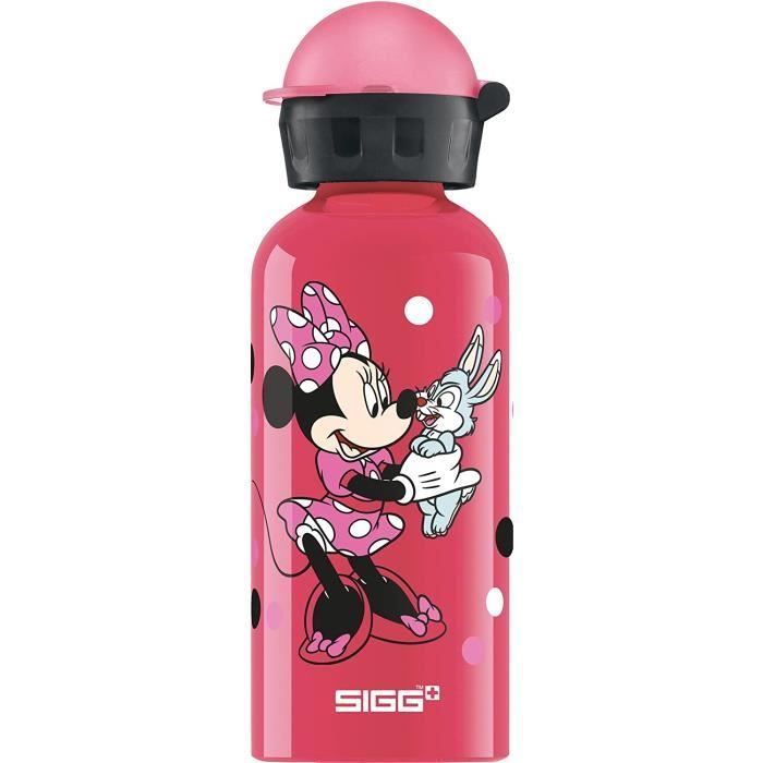 Le repas de bébé Sigg Minnie Mouse Gourde pour Enfant 0,4 l Anti-Fuite sans BPA Rose Aluminium 0.4 l 477195