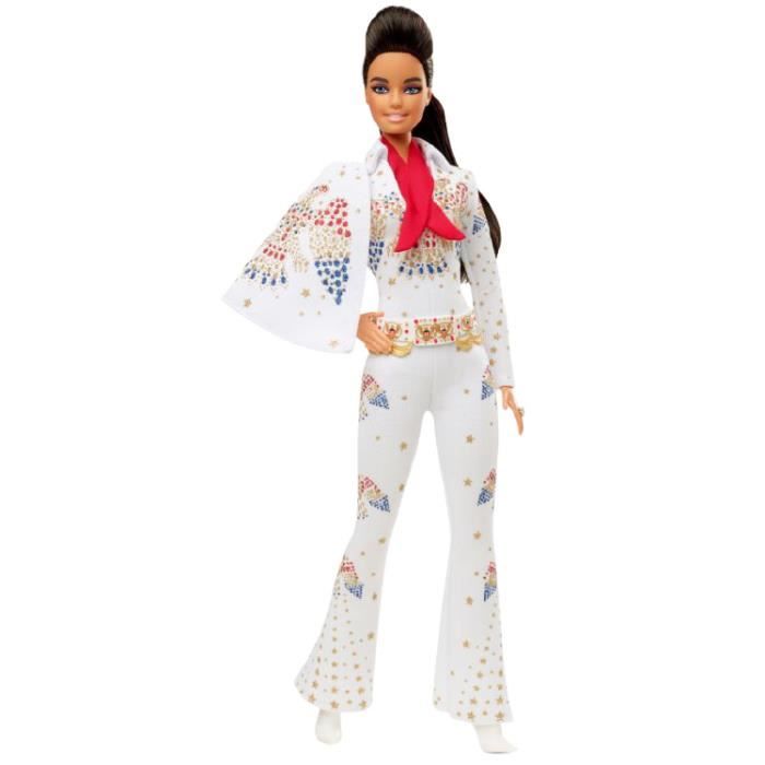 Barbie poupée ado Elvis Presley junior 38 cm blanc/or 5-pièces