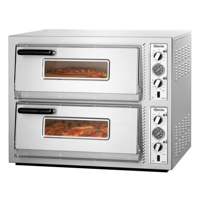 Four à pizza double électrique professionnel pour pizzeria - 10,0 kW - Bartscher