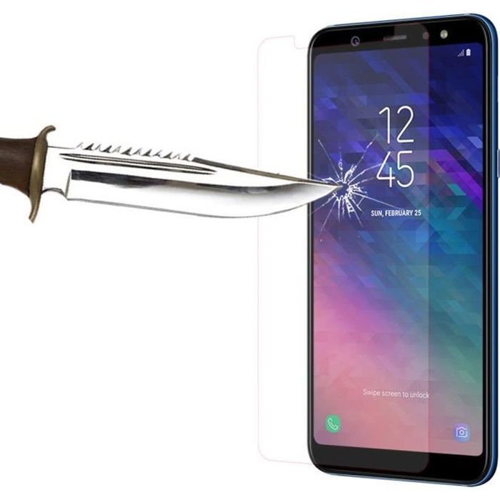 Cophone® Pack de 2 verres trempé Samsung Galaxy A6 2018 PLUS , film de protection écran Premium Anti Chocs et Casse, Anti