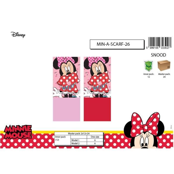 Cache cou/ Snood Minnie , tour de cou