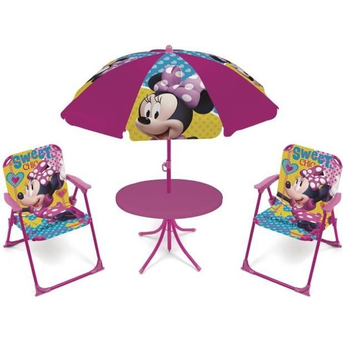 DISNEY Salon de Jardin Minnie Mouse Pour Enfant
