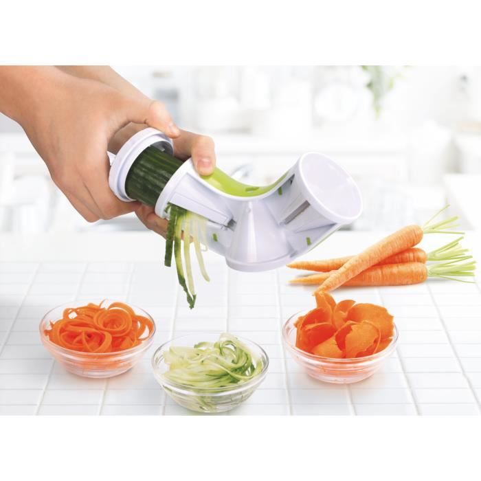 Durandal 3in1 déchiqueteuse coupe-légumes aide-cuisinière en spirale raboteuse