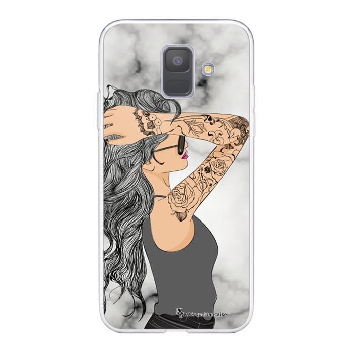 Coque Samsung Galaxy A6 2018 360 intégrale transparente Tatouée Ecriture Tendance Design La Coque Francaise