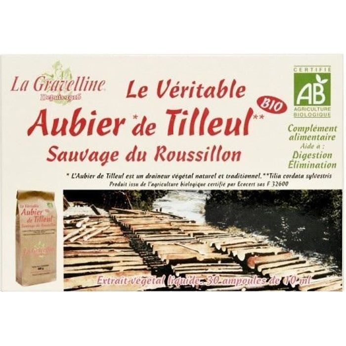 Aubier de Tilleul Bio - 30 ampoules