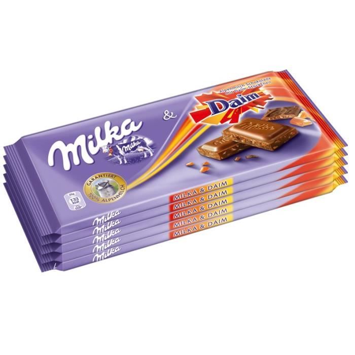 Milka, Daim Chocolat, 5 tablettes