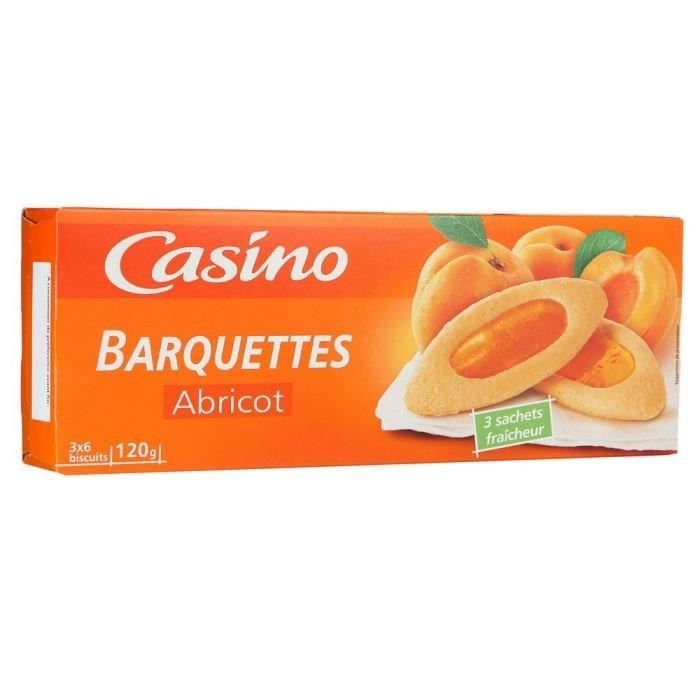 CASINO Barquette à l'abricot - 120 g