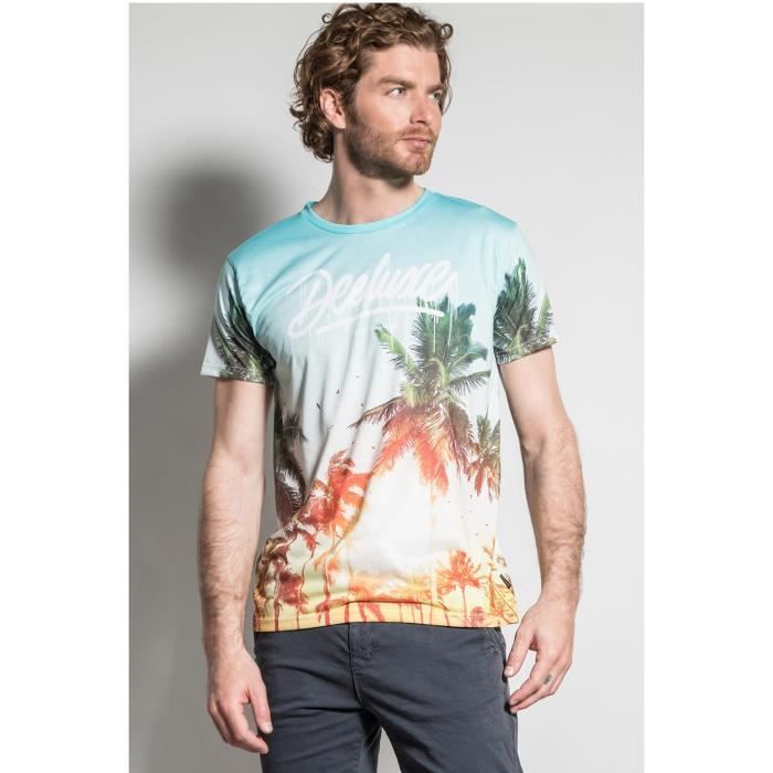 DEELUXE T-shirt motif palmier VIVID Palmtree