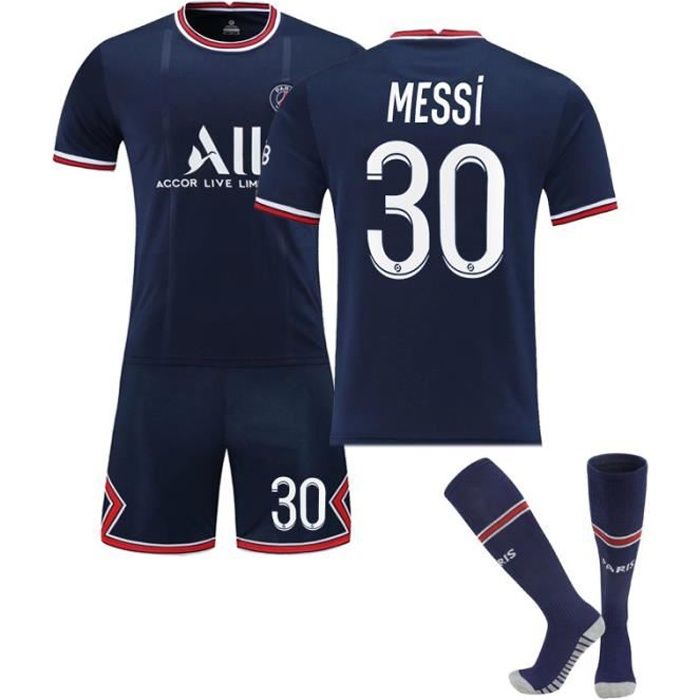 Ensemble d'uniformes de football pour enfants adultes - maillot Messi 30