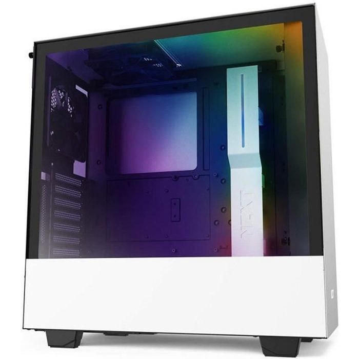 NZXT BOITIER PC H510i - Moyen Tour - Blanc - Verre trempé - (CA-H510i-W1)