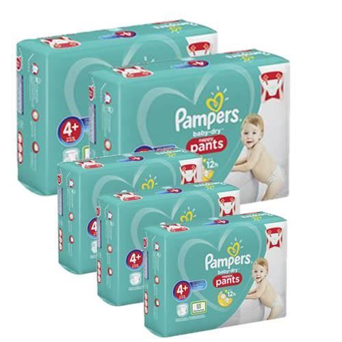Pampers Taille 4+ - 280 couches bébé baby dry pants