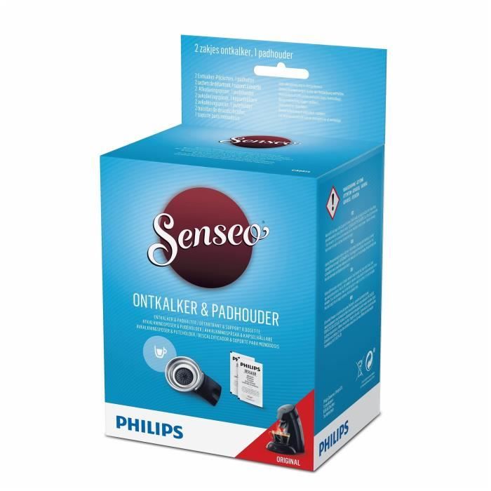 PHILIPS SENSEO Original CA6514/01 Kit de maintenance détartrant 6 mois & Porte-dosette 1 tasse