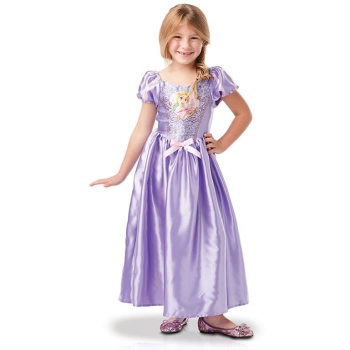 DISNEY Déguisement classique sequin Raiponce - Violet
