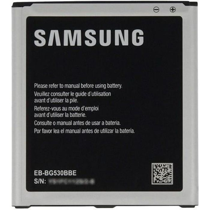 BATTERIE ORIGINALE SAMSUNG GALAXY GRAND PRIME G530 / J5 / J3 (2016) - ORIGINE EB-BG530BBE